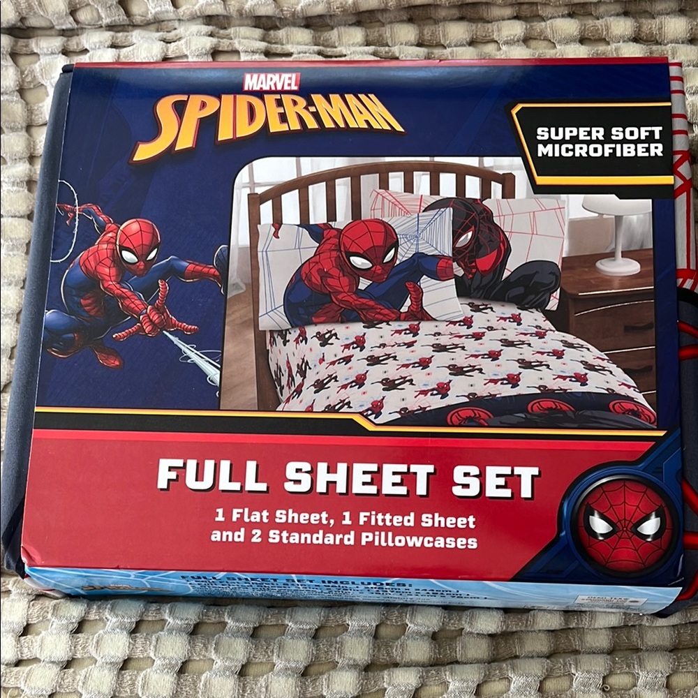 Marvel Red and White Spider-Man Sheet Set